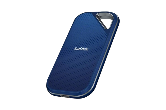 SanDisk Extreme Portable SSD SDSSDE61 USB 3.2 Gen 2 Type C and Type A compatible  8TB Royal Blue - 619659221386