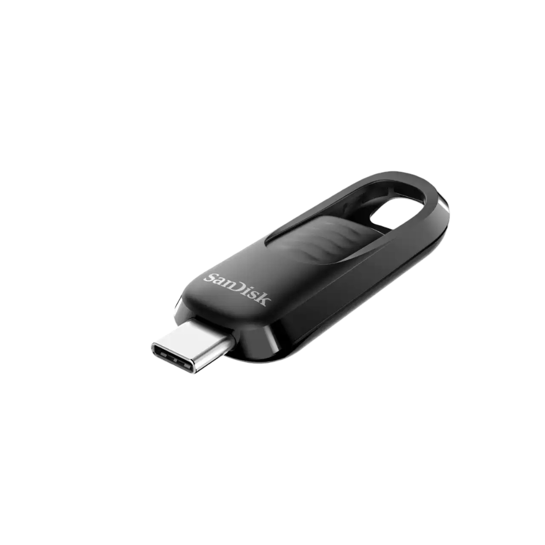 SanDisk Ultra® Slider USB Type-C™ Flash Drive CZ480 128GB BLACK - 619659189983