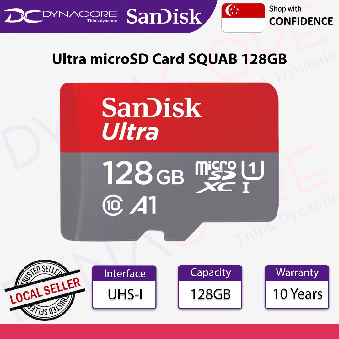 SanDisk Ultra microSD Card SQUAB 128GB - 619659200480