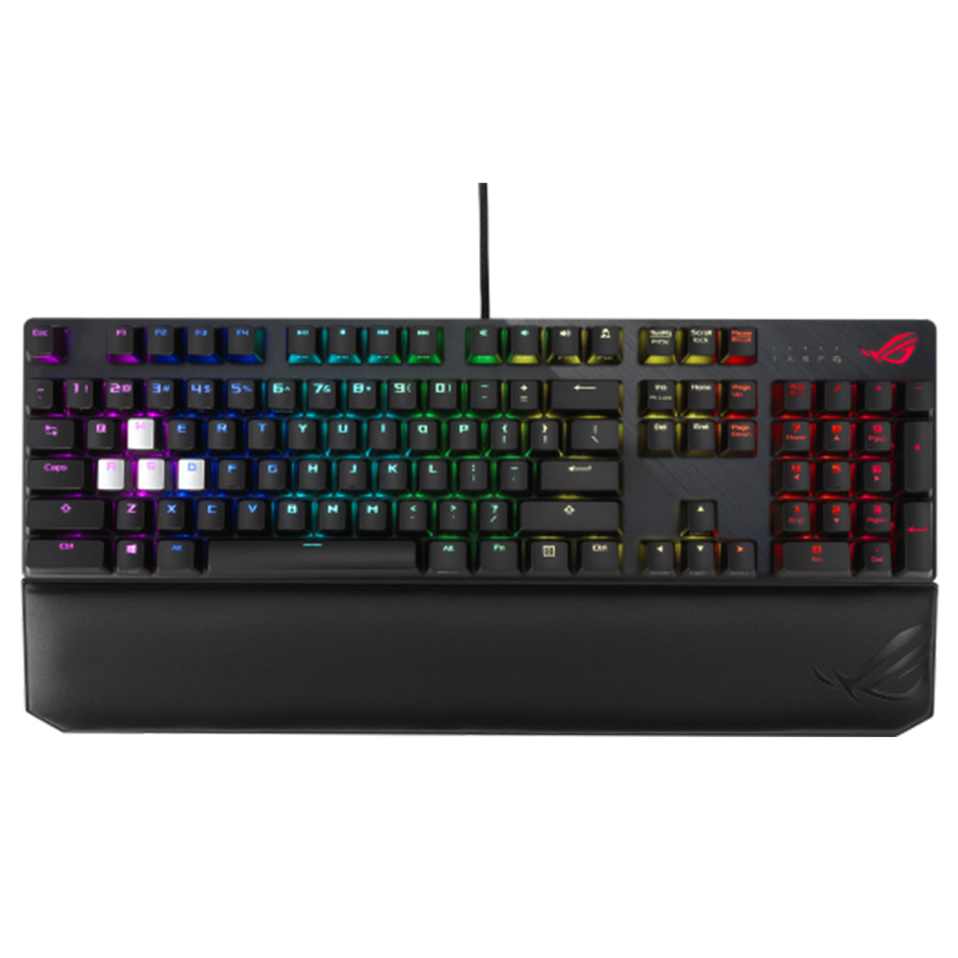 ASUS ROG Strix Scope Deluxe RGB Wired Mechanical Gaming Keyboard with Cherry MX switches - Blue Switch - 4718017327794