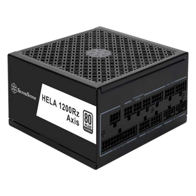 SilverStone HA1200R-PMA HELA 1200Rz AXIS 1200W ATX3.1 80 Plus Platinum Fully Modular ATX Power Supply - 4711643770026