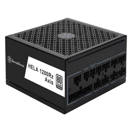 SilverStone HA1200R-PMA HELA 1200Rz AXIS 1200W ATX3.1 80 Plus Platinum Fully Modular ATX Power Supply - 4711643770026