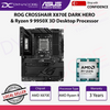 ASUS ROG CROSSHAIR X870E DARK HERO MOTHERBOARD & AMD Ryzen 9 9950X3D Desktop Processor - 4711636398688+100-000000719