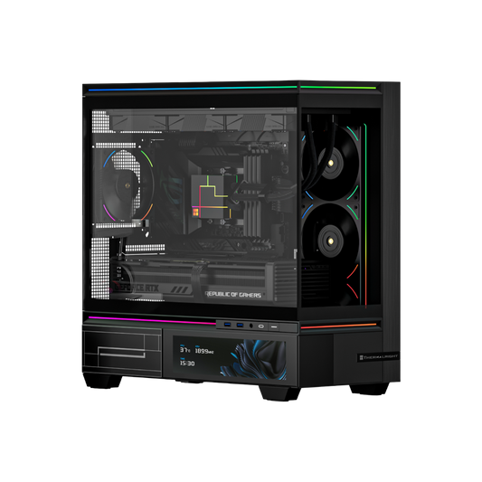 Thermalright TL-M10 Vision Micro-ATX PC Case Black Fans not Included - TLM10VISBLK