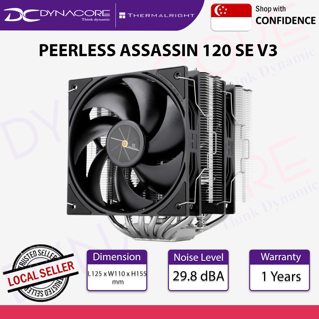 Thermalright Peerless Assassin 120 SE V3 Dual Tower CPU Air Cooler - 814256019347