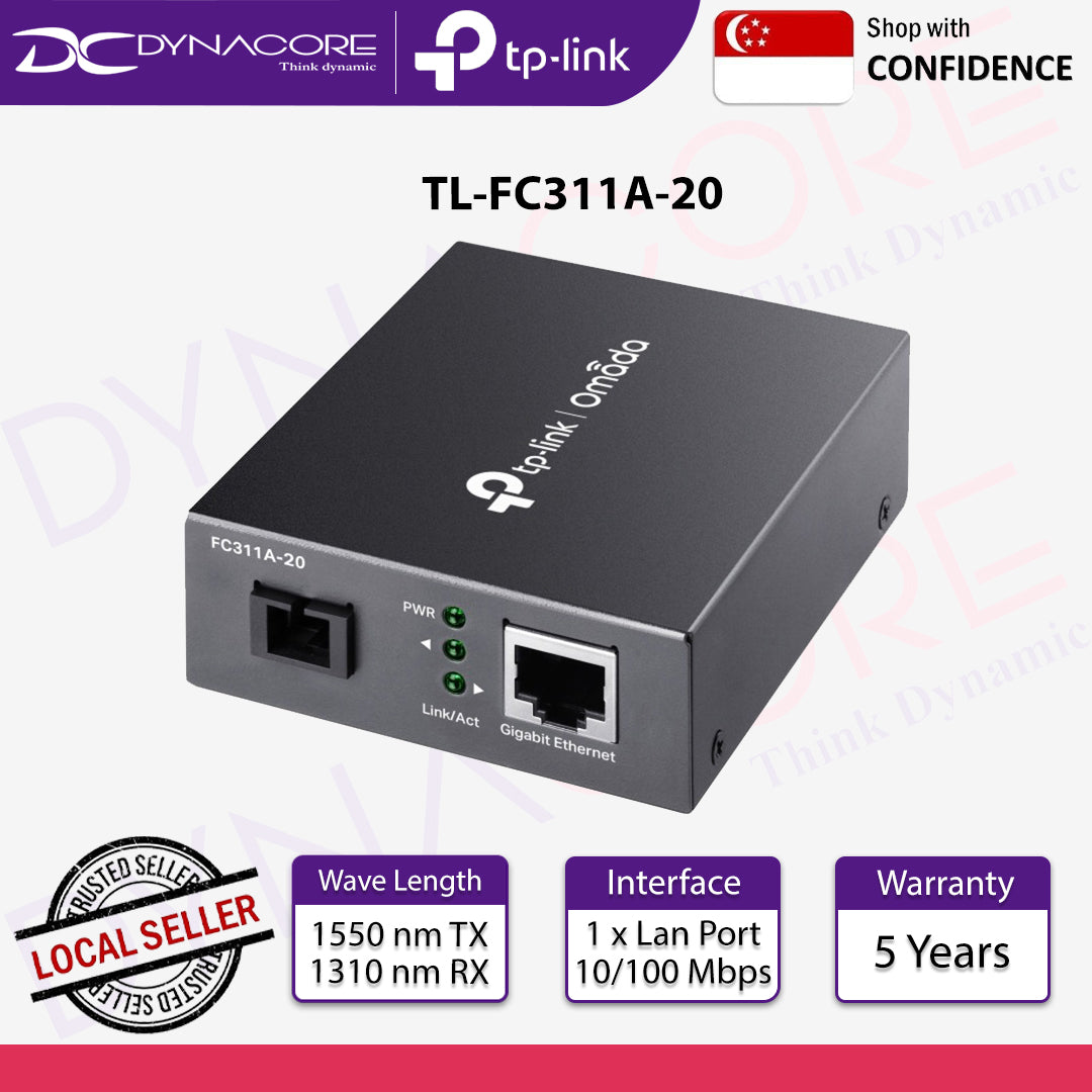 TP-Link TL-FC311A-20 Gigabit WDM Media Converter - 6935364072919