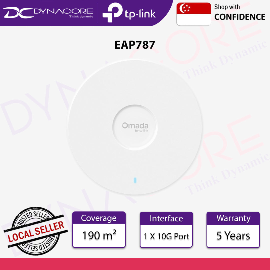 TP-Link EAP787 BE15000 Ceiling Mount Tri-Band Wi-Fi 7 Access Point - 1210002600569