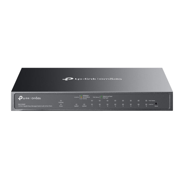 TP-LINK ES210GMP Omada 10-Port Gigabit Easy Managed Switch with 8-Port ...