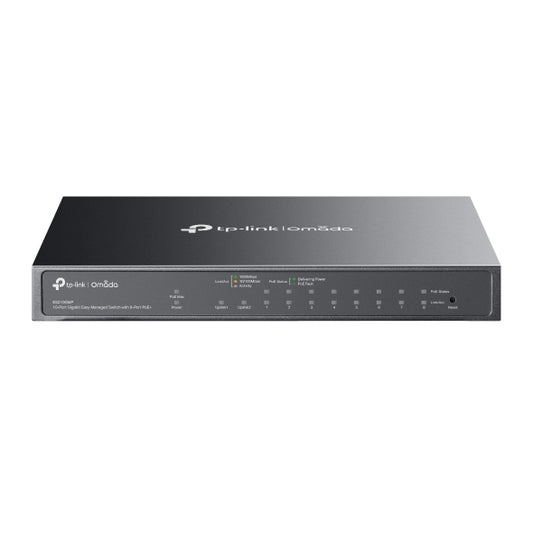 TP-LINK ES210GMP Omada 10-Port Gigabit Easy Managed Switch with 8-Port PoE+ - 8885020620955