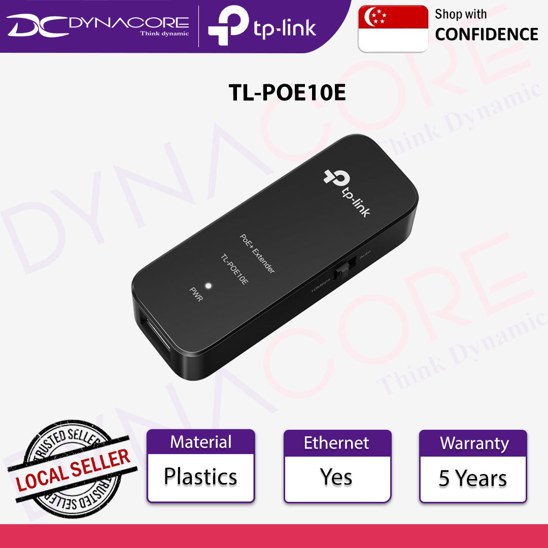 TP-Link TL-POE10E Fast Ethernet PoE+ Extender - 4895252501896