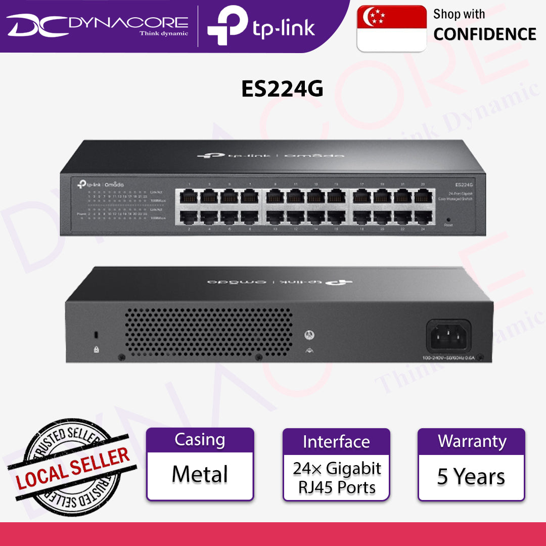 TP-Link ES224G Omada 24-Port Gigabit Easy Managed Switch - 1210002600705