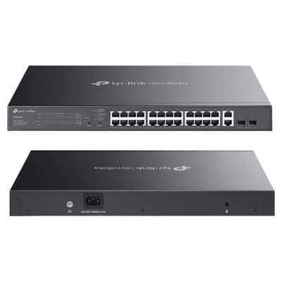 TP-Link ES228GMP Omada 28-Port Gigabit Easy Managed Switch with 24-Port PoE+ - 1210002600989