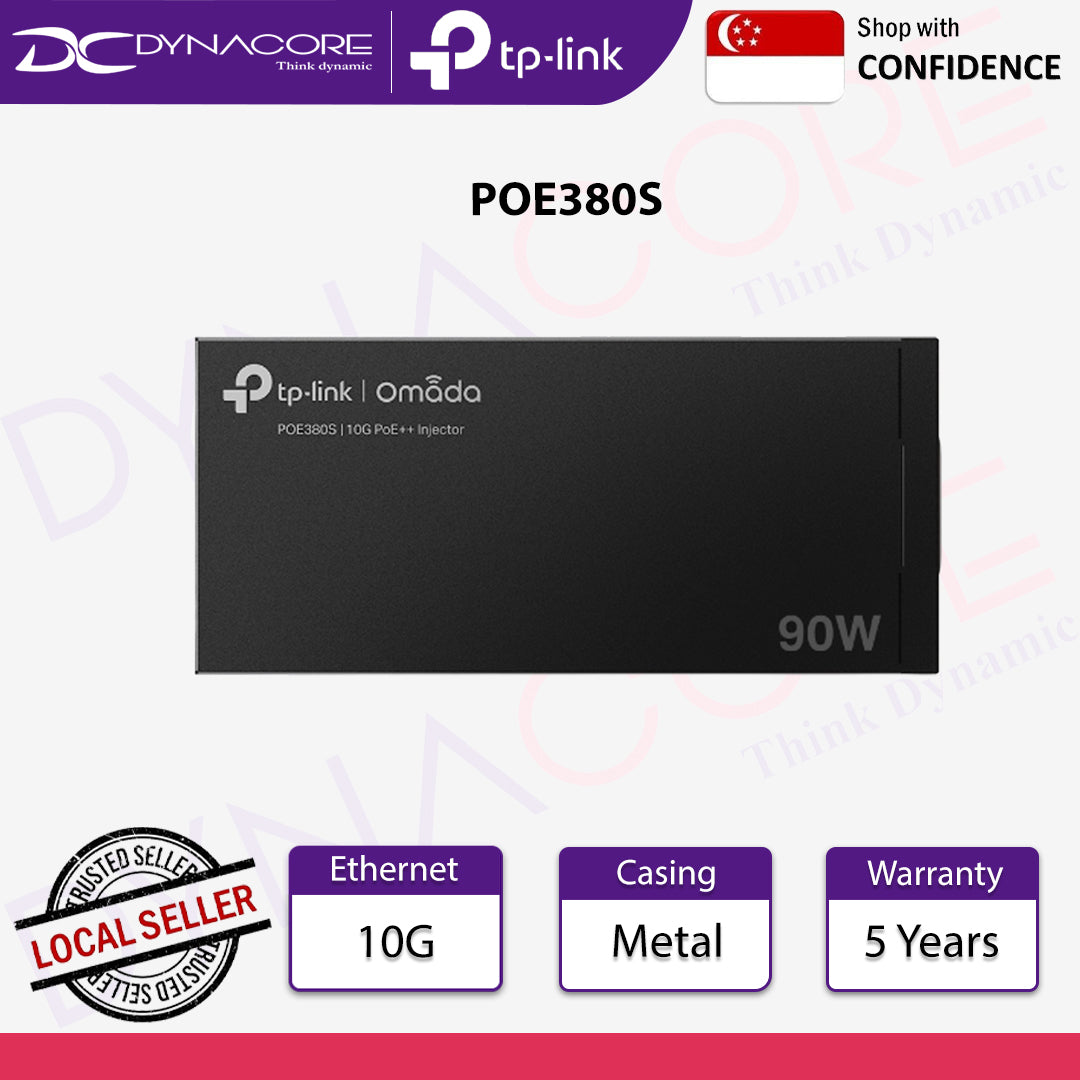 TP-Link POE380S Omada PoE++ Injector - 4895252506341
