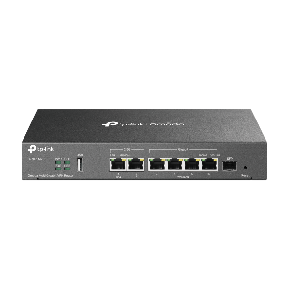 TP-Link ER707-M2 Omada Multi-Gigabit VPN Router with Two 2.5G Ports - 4895252500738