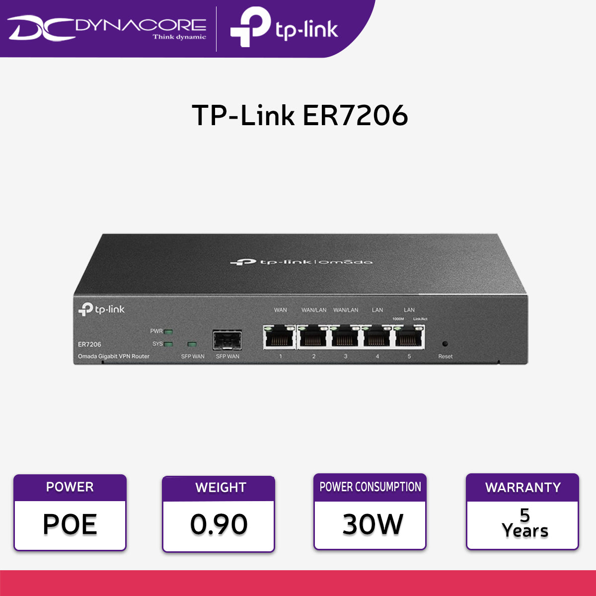 TP-Link ER7206 SafeStream Gigabit Multi-WAN VPN Router - 6935364072391
