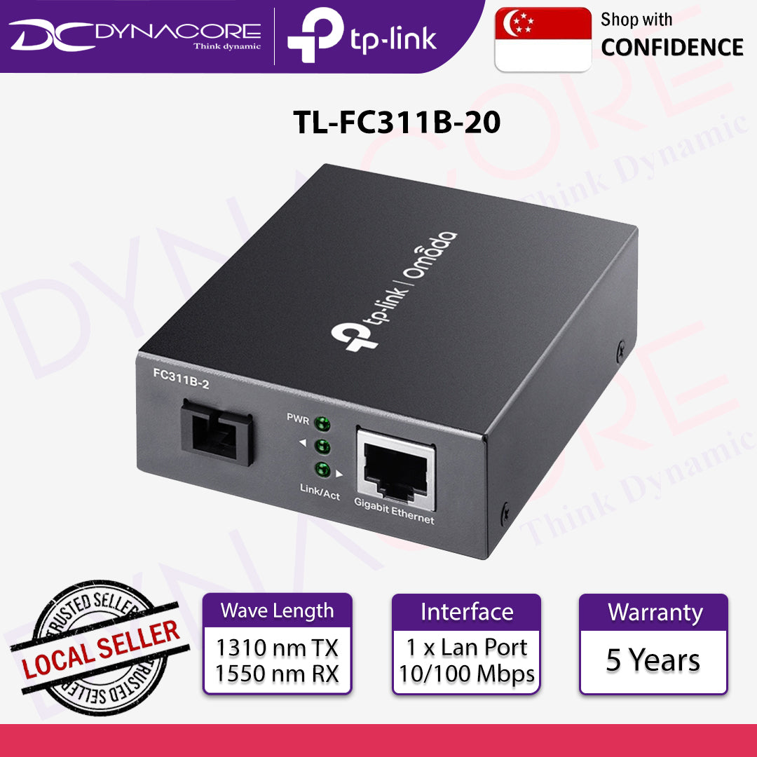 TP-Link TL-FC311B-20 Gigabit WDM Media Converter - 6935364072926