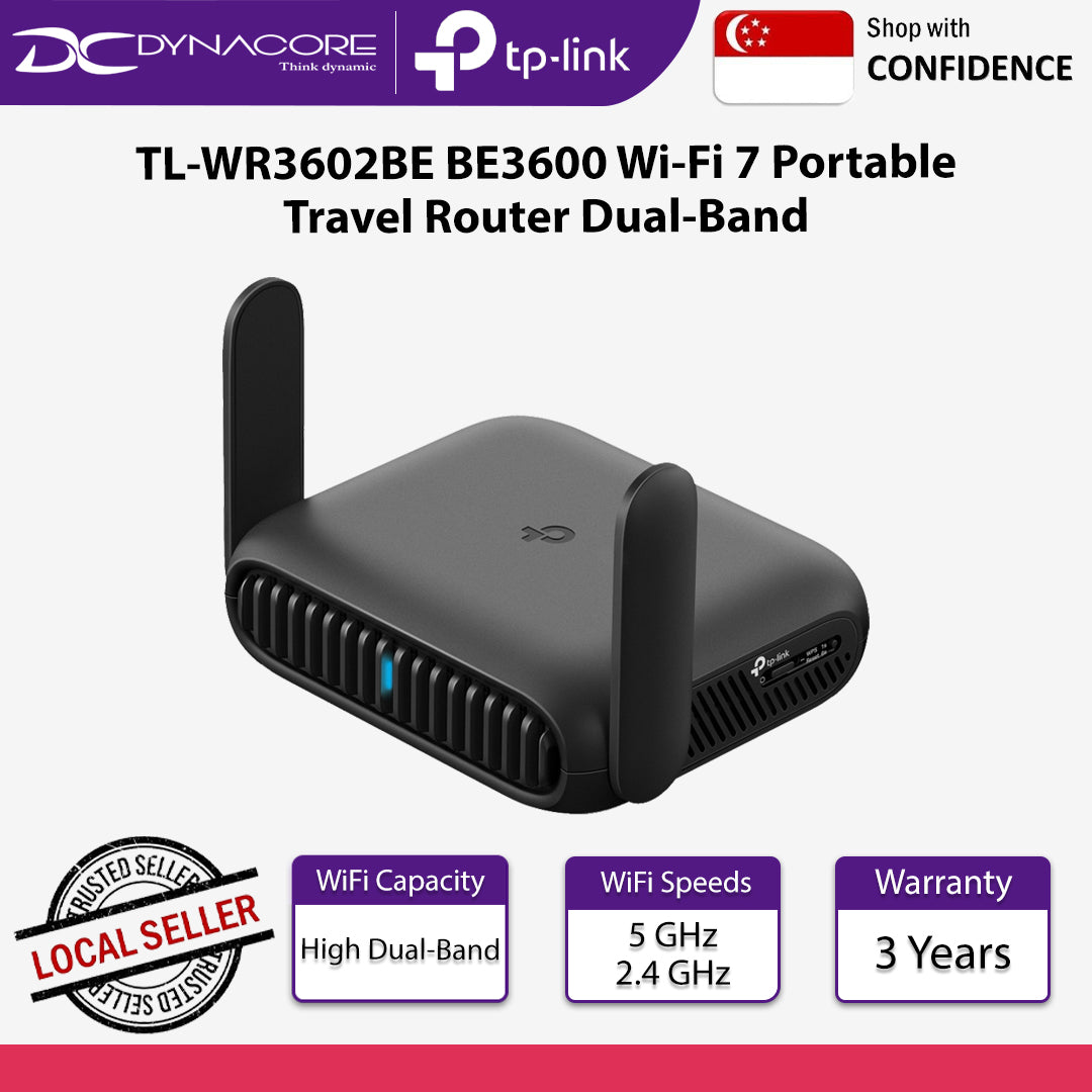 TP-Link TL-WR3602BE BE3600 Wi-Fi 7 Portable Travel Router Dual-Band - 1210002604116