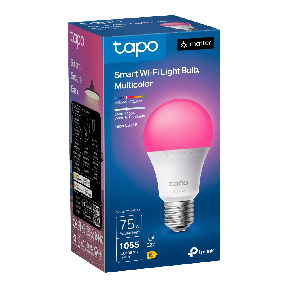 TP-Link Tapo L535E Smart WiFi Light Bulb 1055 Lumen Multicolor - 4895252502763