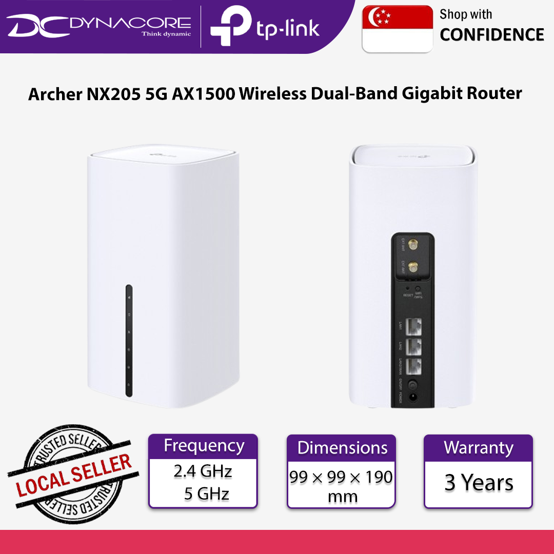 TP-Link Archer NX205 5G AX1500 Wireless Dual-Band Gigabit Router - 1210002604178