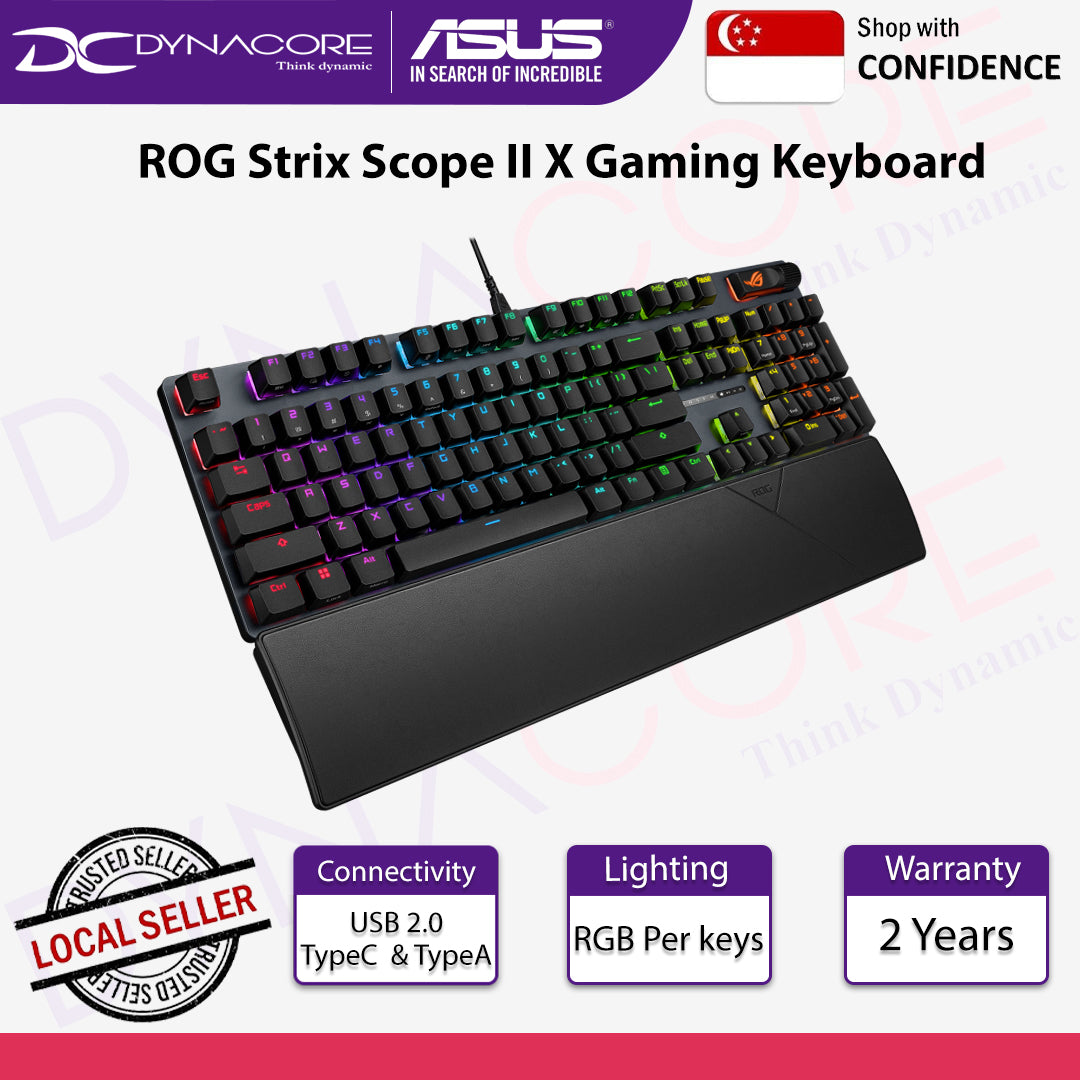ASUS ROG Strix Scope II X Gaming Snow Keyboard