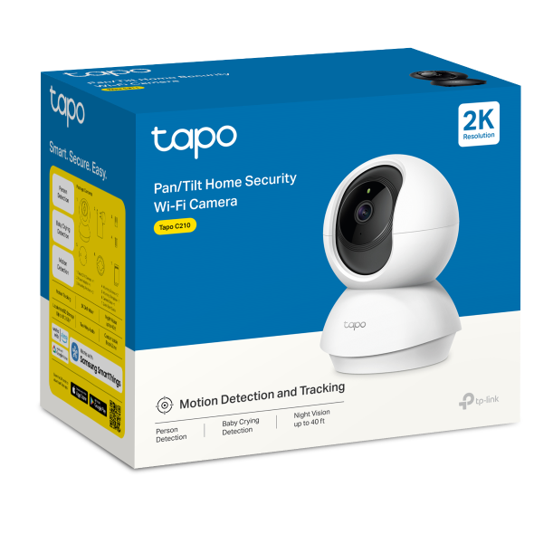 TP-Link Tapo C210 Pan/Tilt Home Security Wi-Fi Camera - 4897098682777