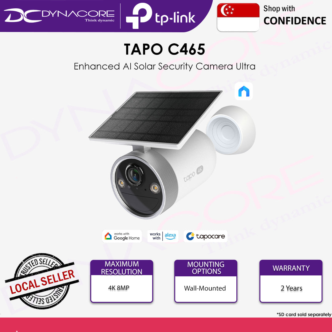 TP-LINK Tapo C465 4K 8MP UHD Dual-Band Enhanced AI Solar Security Camera Ultra - 8885020629859