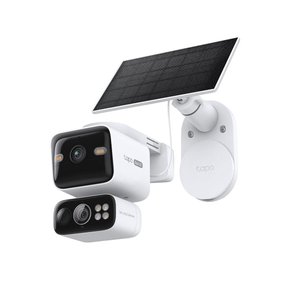 TP-LINK Tapo C645D KIT 2K 3MP Dual-Band Solar-Powered Dual-Lens Pan/Tilt Security Camera Kit - 8885020629750