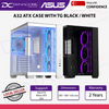 ASUS A32 ATX Dual-Chamber Tempered Glass PC Case with USB Type-C - Black / White