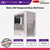 Thermaltake Retro 260 Tempered Glass Mid Tower M-ATX PC Case Beige  - CA-11P-00SQWN-00