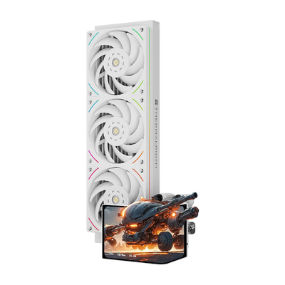 Thermalright Levita Vision 360 UB ARGB 360mm AIO Liquid Cooler 2K 60Hz Curved Screen White - 814256022385