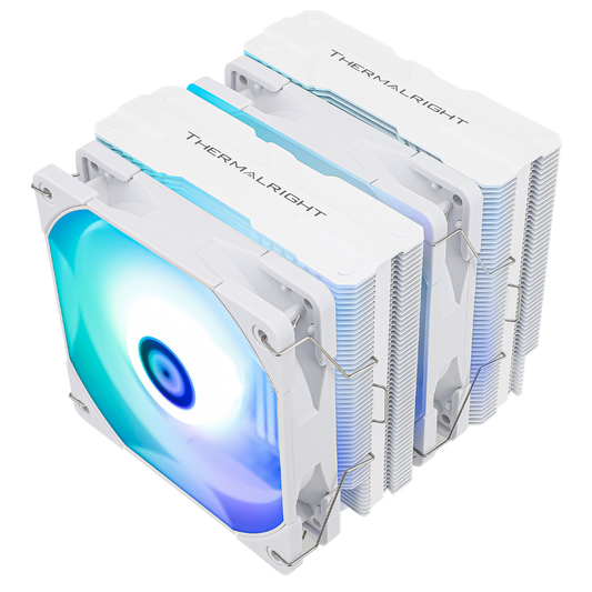Thermalright Peerless Assassin 120 White ARGB Dual Towers CPU Cooler Intel – AMD - 814256003131