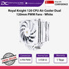Thermalright Royal Knight 120 CPU Air Cooler Dual 120mm PWM Fans White - 814256018210