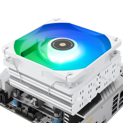 Thermalright SI-100 White ARGB Low Profile CPU Cooler Intel/AMD - 814256005395