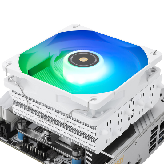Thermalright SI-100 White ARGB Low Profile CPU Cooler Intel/AMD - 814256005395