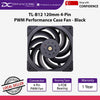 Thermalright TL-B12 120mm 4-Pin PWM Performance Case Fan Black - 814256003162