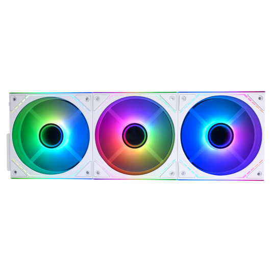 Thermalright TL-M12QW-S X3 120mm ARGB PC Case Fan 3 Pack White - 814256022248