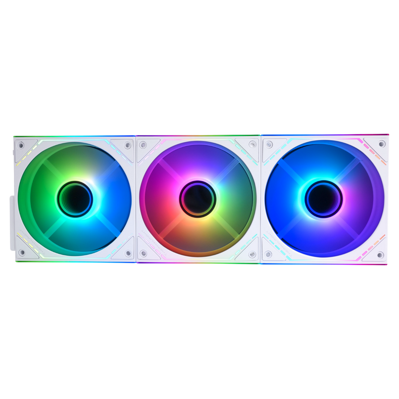 Thermalright TL-M12QW-S X3 120mm ARGB PC Case Fan 3 Pack White - 814256022248