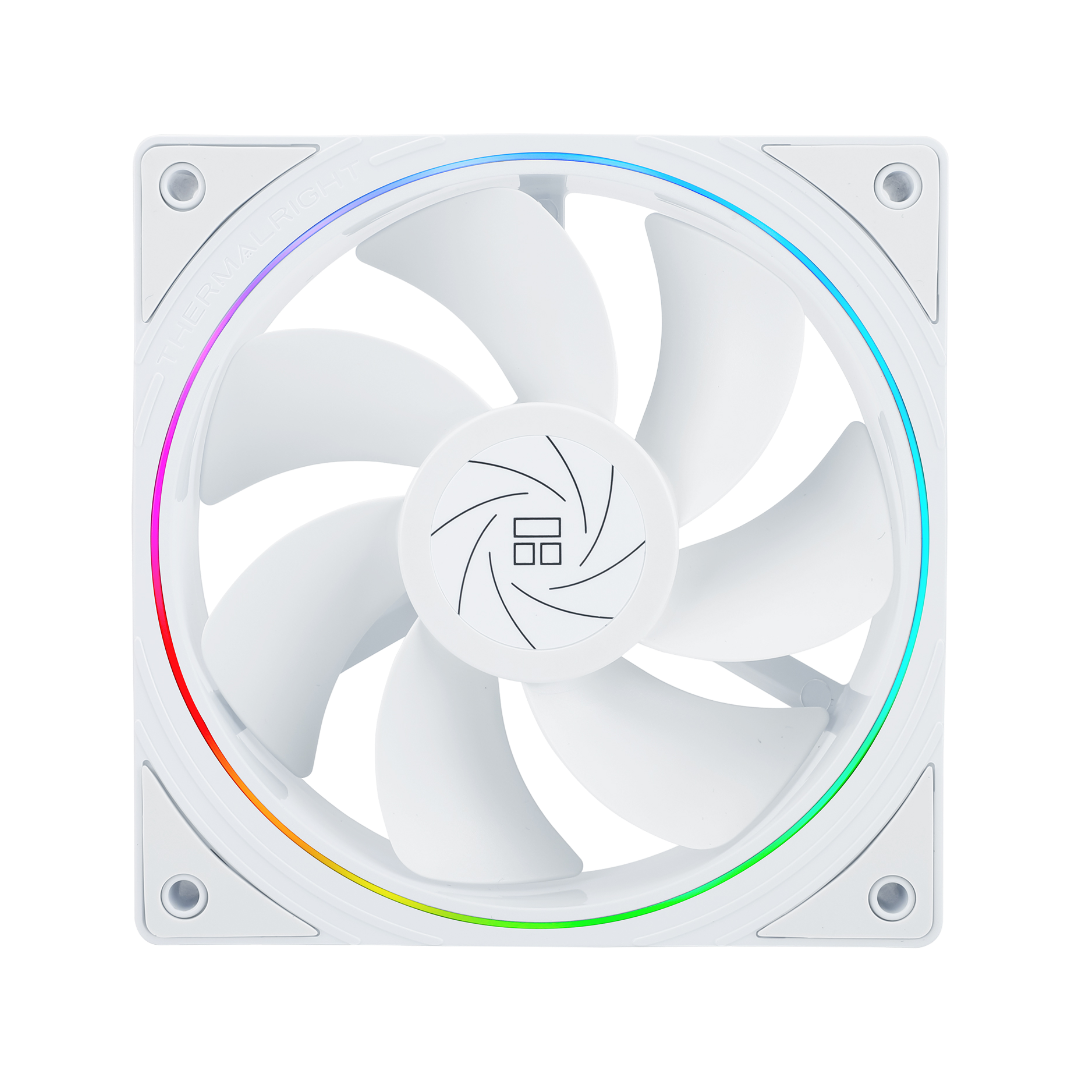 Thermalright TL-S12RW ARGB 120mm Reverse Fan CPU Cooler 3 Pack Fans White - 814256018333
