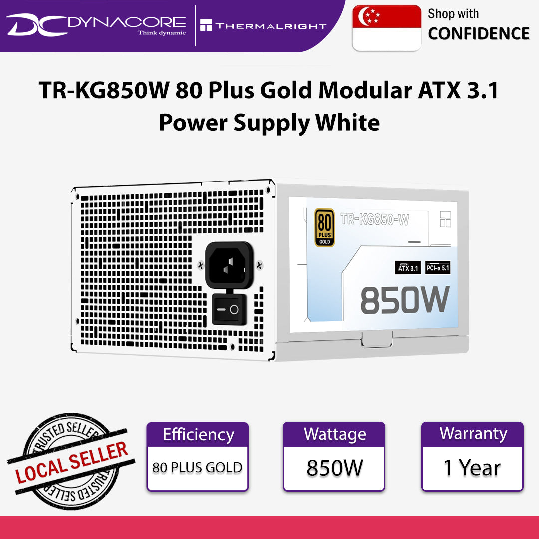 Thermalright TR-KG850W 80 Plus Gold Modular ATX 3.1 Power Supply White - 814256019774