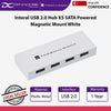 Thermalright Interal USB 2.0 Hub X5 SATA Powered Magnetic Mount White - 814256021654