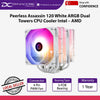 Thermalright Peerless Assassin 120 White ARGB Dual Towers CPU Cooler Intel – AMD - 814256003131