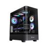 Thermaltake View 290 Tempered Glass ARGB Mid Tower ATX PC Case Black - CA-11G-00M1WN-00