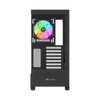Thermaltake View 290 Tempered Glass ARGB Mid Tower ATX PC Case Black - CA-11G-00M1WN-00
