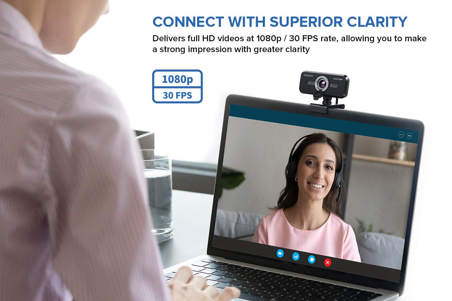 Creative Live! Cam V2 Full HD Wide-Angle USB Webcam - 5390660194696