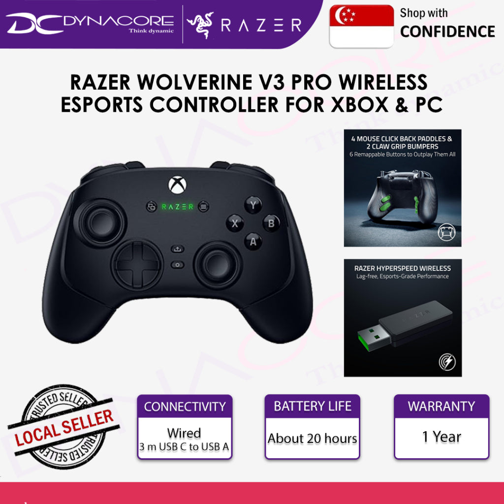 RAZER WOLVERINE V3 PRO WIRELESS ESPORTS CONTROLLER FOR XBOX & PC - 8886419351436