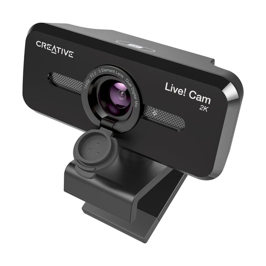 Creative Live! Cam Sync V3 - 2k QHD Webcam with 4K Digital Zoom and Built-in Mics - 5390660195365