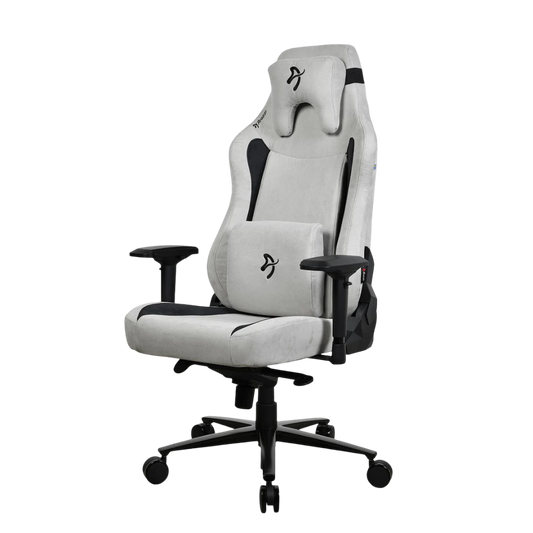 Arozzi Vernazza XL Supersoft Fabric Gaming Chair - Light Grey - VERNAZZA-XL-SPSF-LG