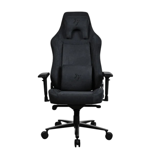 Arozzi Vernazza XL Supersoft Fabric Gaming Chair - Pure Black - VERNAZZA-XL-SPSF-PBK