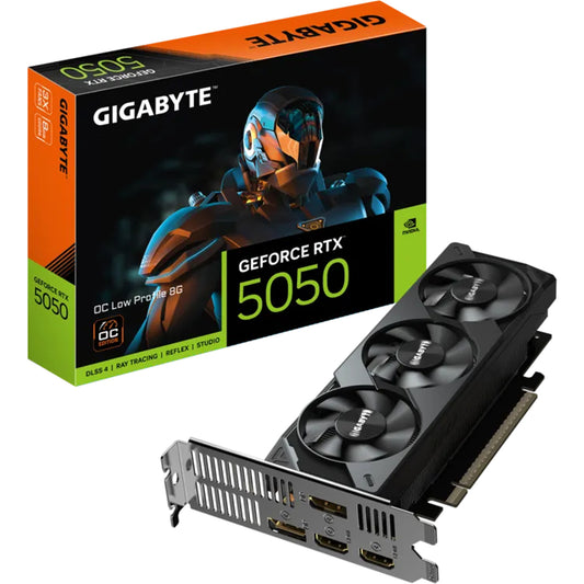 GIGABYTE GeForce RTX­­™ 5050 OC LOW PROFILE - 8G NVIDIA GAMING GRAPHICS CARD (3YRS) - 4719331356736