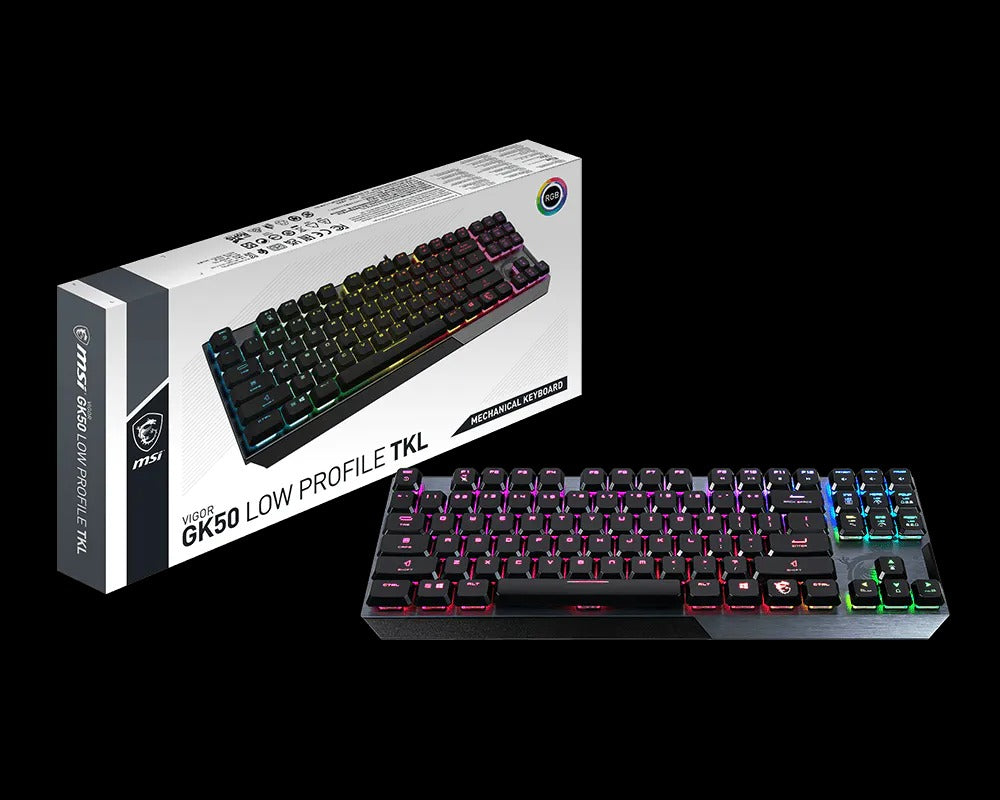 MSI Vigor GK50 Low Profile TKL Mechanical Gaming Keyboard-MSIVIGORGK50LOWPROFILETKL